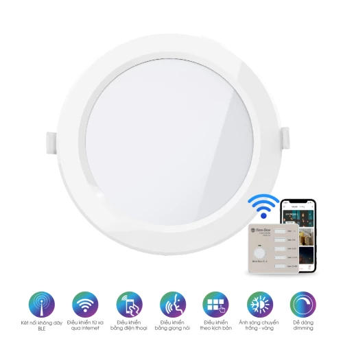 Đèn led Panel Tròn Kết Nối Bluetooth 135/9W PT04.BLE